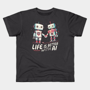 Life is better with AI Kids T-Shirt